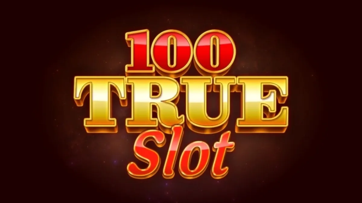 Tampilan antarmuka permainan slot daring 100 True Slot dari TrueLab