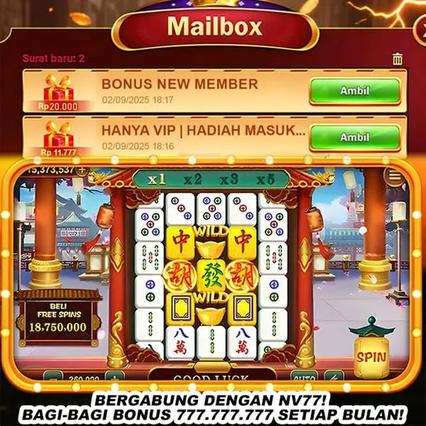 NV77 Bonus Member Baru 100%